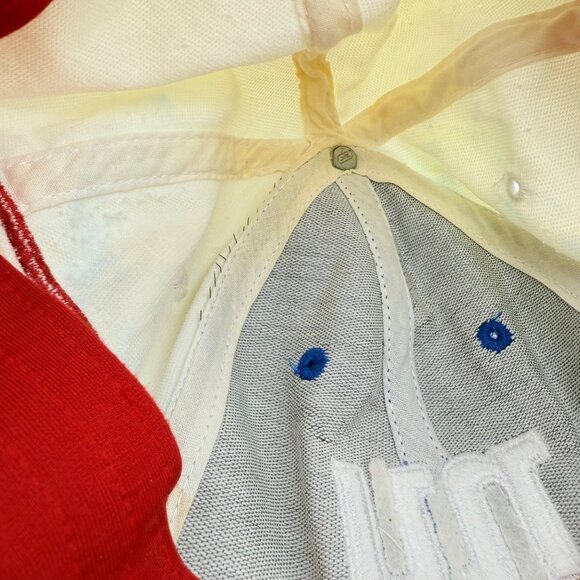 New York Giants NFL Reebok Team Logo Cap Blue & White Stretch Fit - Picture 6 of 8